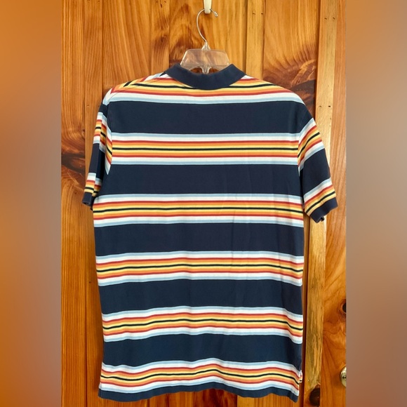 Y2K Polo by Ralph Lauren men’s size large blue with colorful stripes - Picture 2 of 10
